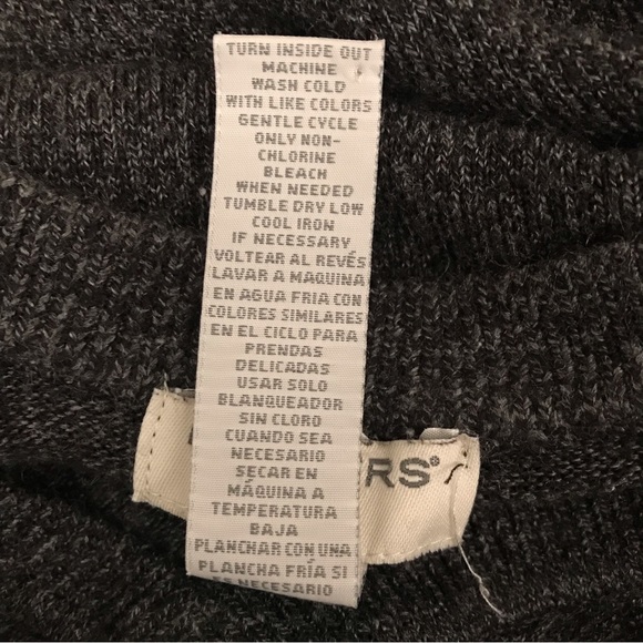 Dockers Charcoal Gray Knit Sweater, M - Picture 4 of 4